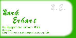 mark erhart business card